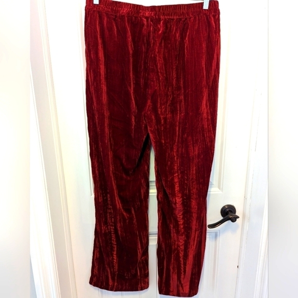 RED Velvet Wide leg slouch Boho pants, by COSTES rebel Europe. New, Sz X… - Picture 6 of 15